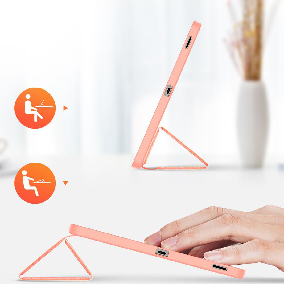 Etui z klapką Dux Ducis Domo do Samsung Galaxy Tab S10 FE Plus, różowe.